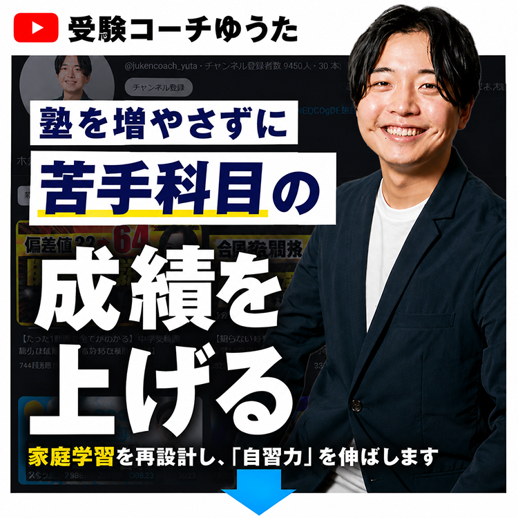 大手塾併用型・家庭学習再設計コーチング|受験コーチゆうた